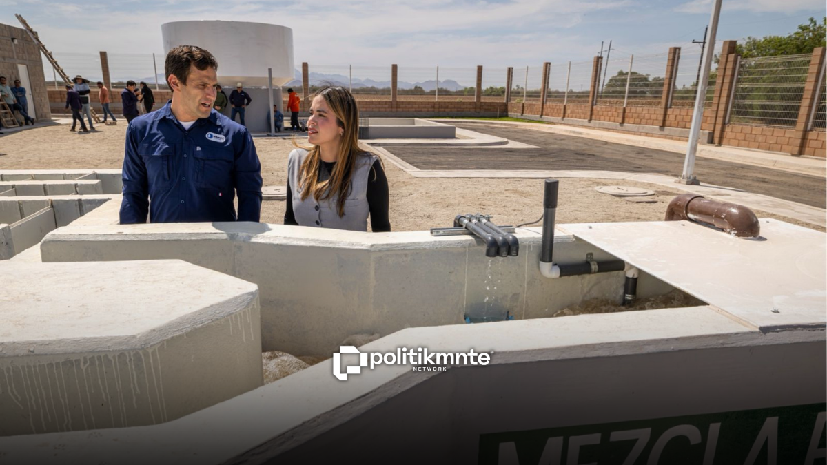 Ana Miriam Ramos supervisa pruebas iniciales de planta potabilizadora en San Lorenzo.